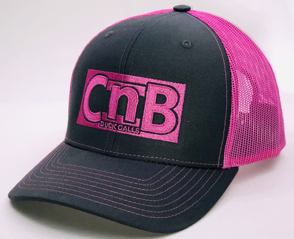 CNB DUCK CALLS HAT | Charcoal / Neon Pink